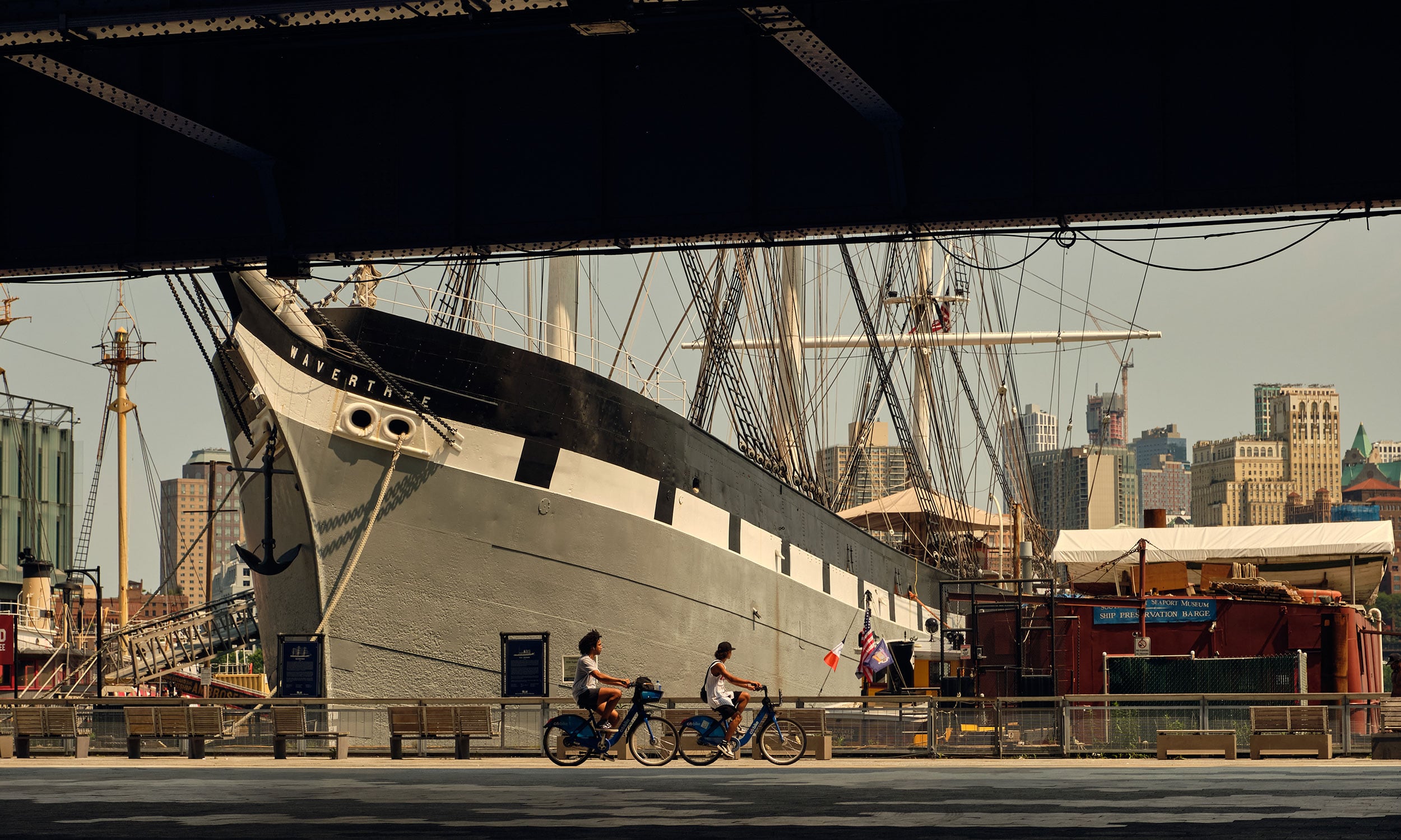 Seaport District by the water