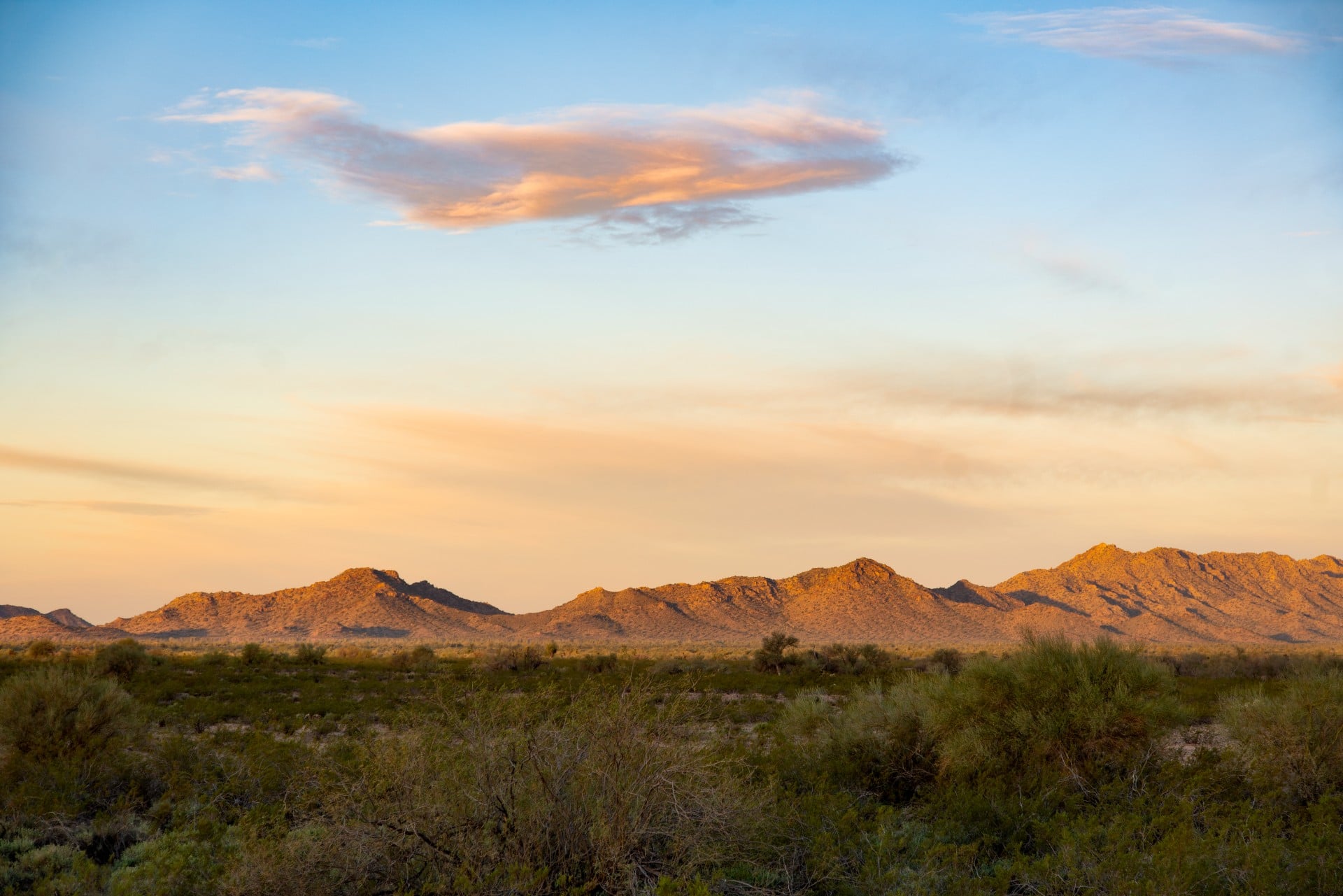 Arizona distant mountains